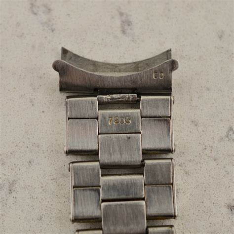 rolex 7205 bracelet|Rolex riveted bracelet for sale.